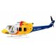 FlyWing Bell 412 LED Fuselage con Carrello, luci LED e motore di coda