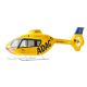 FlyWing EC-135 ADAC LED Fuselage con Carrello, luci LED e Motore di coda
