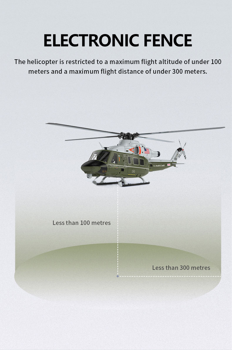 GOOSKY E2 GPS RC Elicottero UH-1Y Marine