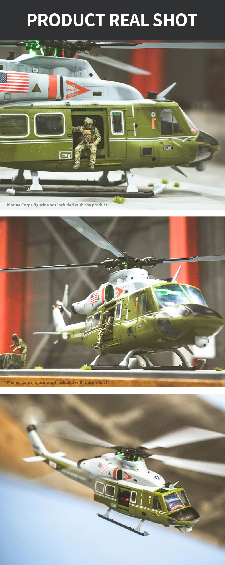 GOOSKY E2 GPS RC Elicottero UH-1Y Marine