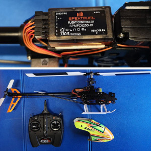 Elicottero elettrico Blade 330S con Trasmettitore Spektrum  USATO