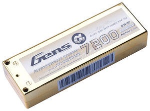 B-70C-7200-2S1P-H Gens Ace 7200mAh 7.4V 70C 2S1P