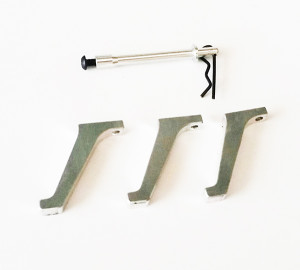 ALUMINUM CANOPY SUPPORT and LANDING GEAR  - HYPER 400 H3D-001113