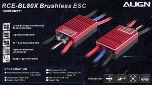 HES80X01 RCE-BL80X Brushless ESC