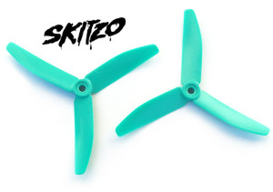 HQProp 5X4X3 CW BLUE SKITZO (pack of 2)