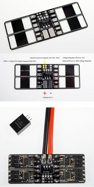 KISS ESC MINI DISTRIBUTION BOARD