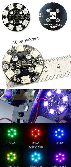 Matek RGB LED CIRCLE X8/16V