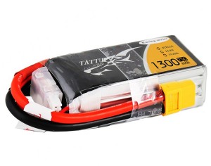 TA-75C-1300-4S1P-R Tattu 1300mAh 14.8V 75C 4S1P Lipo Battery
