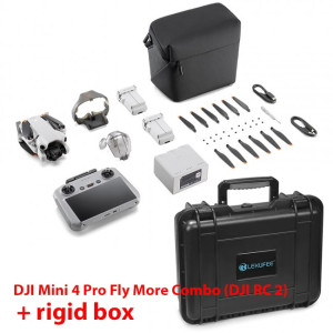 DJI Mini 4 Pro Fly More Combo (DJI RC 2) + Valigia Rigida