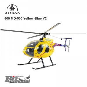 Elicottero Roban MD-500 Yellow-Blue V2 Classe 600