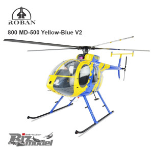 Elicottero Roban MD-500 Yellow-Blue V2 Classe 800