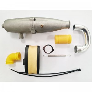 Kit Silenziatore e filtro aria per automodelli 1/8 con motore a scoppio