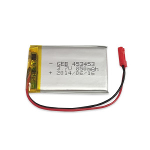 Li-Po 1 cella 3.7V 850mAh 30C Piatta con connettore JST