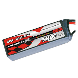 ManiaX 22.8V 5800mah 100C 6S HV Lipo
