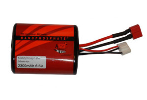 LIFE2300-2S Nanophoshate 2300 mAh 6,6 volt 2S1P