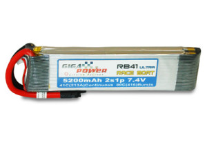 GP5200RBU 7,4V 5200mAh 2Cell RaceBoat Ultra 41C continui