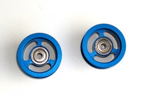 RT-06B Tail Drive Belt Guide Pulleys (2) BLUE