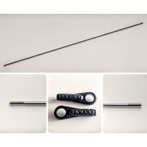 HIROBO 0412-143 SD Rudder Control Rod M2xL642