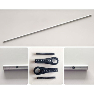 HIROBO 0414-136 5mm Rudder Control Rod L=730