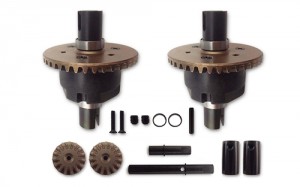 ASSEMBLED PRO DIFFERENTIAL SET W/METAL GEARS (2)