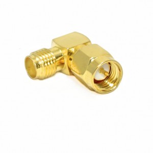 RF Sma Connector  Male to SMA Female Jack Right Angle(R/A) Gold Adaptor
