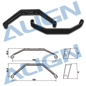 H70F001XA 700X Landing Skid - Black