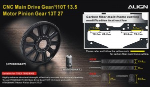H70G008AX CNC Slant Thread Main Drive Gear/110T