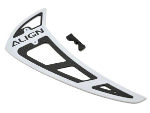 H80T014XX Align Vertical Stabilizer (White) for T-Rex 700E/800E