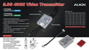 HEDFVT03 5.8G Video Transmitter(25mW/40CH)
