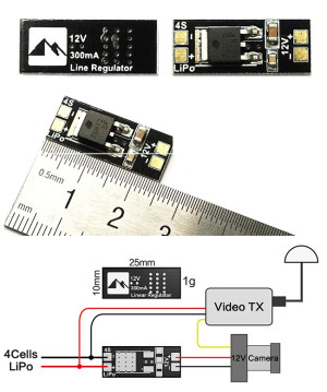 Matek Linear Regulator 4S to 12V