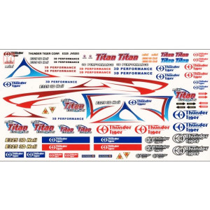 Thunder Tiger PV0766 Decal E325 Mini Titan