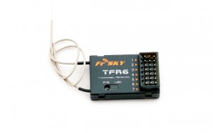 FrSky 7ch FASST compatible receiver, top pin version TFR6