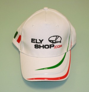 CAP10 Cappellino National Ricamato Elyshop colore Bianco