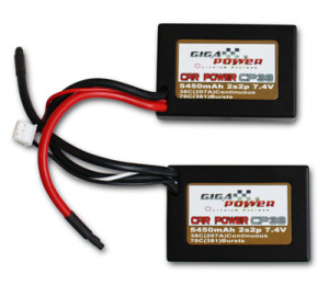 GP5450CPU 7,4V 5450mAh 2Cell 38C continui 70C picco