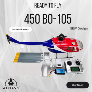 Elicottero Roban BO-105 RB 450 Size - ARF