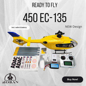 Elicottero Roban EC-135 ADAC 450 Size - ARF