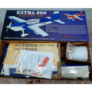 Extreme Flight Extra 300 White and Blue Electric ARF