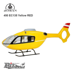 Fusoliera Roban 450 size EC135 Yellow RED