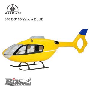 Fusoliera Roban 500 size EC135 Yellow Blue