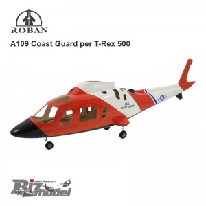 Fusoliera Roban Agusta A109 Coast Guard per T-Rex 500