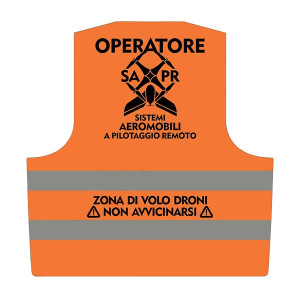 Giubbino smanicato di sicurezza per OPERATORE SAPR