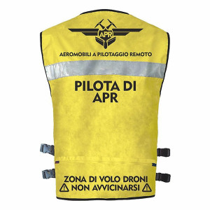 Giubbino pilota APR tecnico senza maniche Colore GIALLO