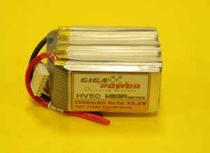 GP1300HV6S 22.2V 1300mAh 6Cell 60C continui