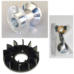 0414-392 Cooling Fan Set (with Flywheel) Hirobo Freya EVO 60-70-80-90 Turbolence D3