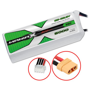 ManiaX 22.2V 5000mah 35C 6S Lipo XT90