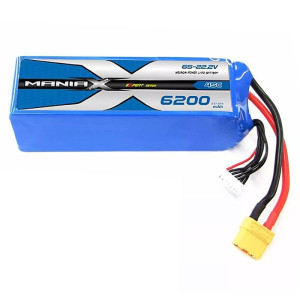ManiaX 22.2V 6200mah 6S 45C Lipo XT90