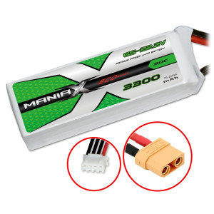ManiaX Lipo 6S 22.2V 3300mAh 30C XT90