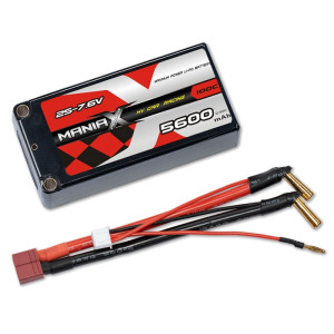 ManiaX HV LiPo 2S 5600mAh 7,6V Shorty Car Racing 100C