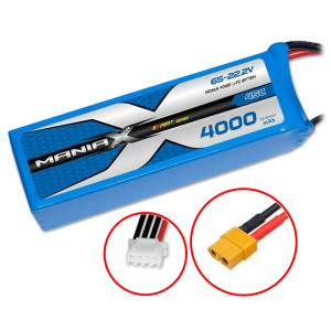 ManiaX Lipo 6S 22.2V 4000mAh 45C XT60