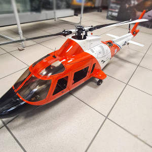 Riproduzione Agusta A109 US Coast Guard T-rex550/600 USATO DA VETRINA